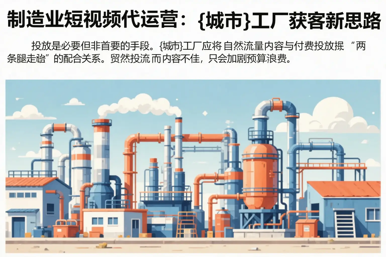 制造业短视频代运营:福山工厂获客新思路